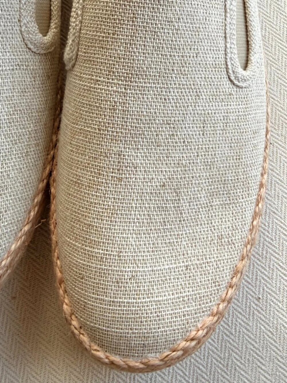Esprit Nadine Women's Espadrille Slip On Canvas Crochet Beige Size 8.5 NWOB - Picture 6 of 13